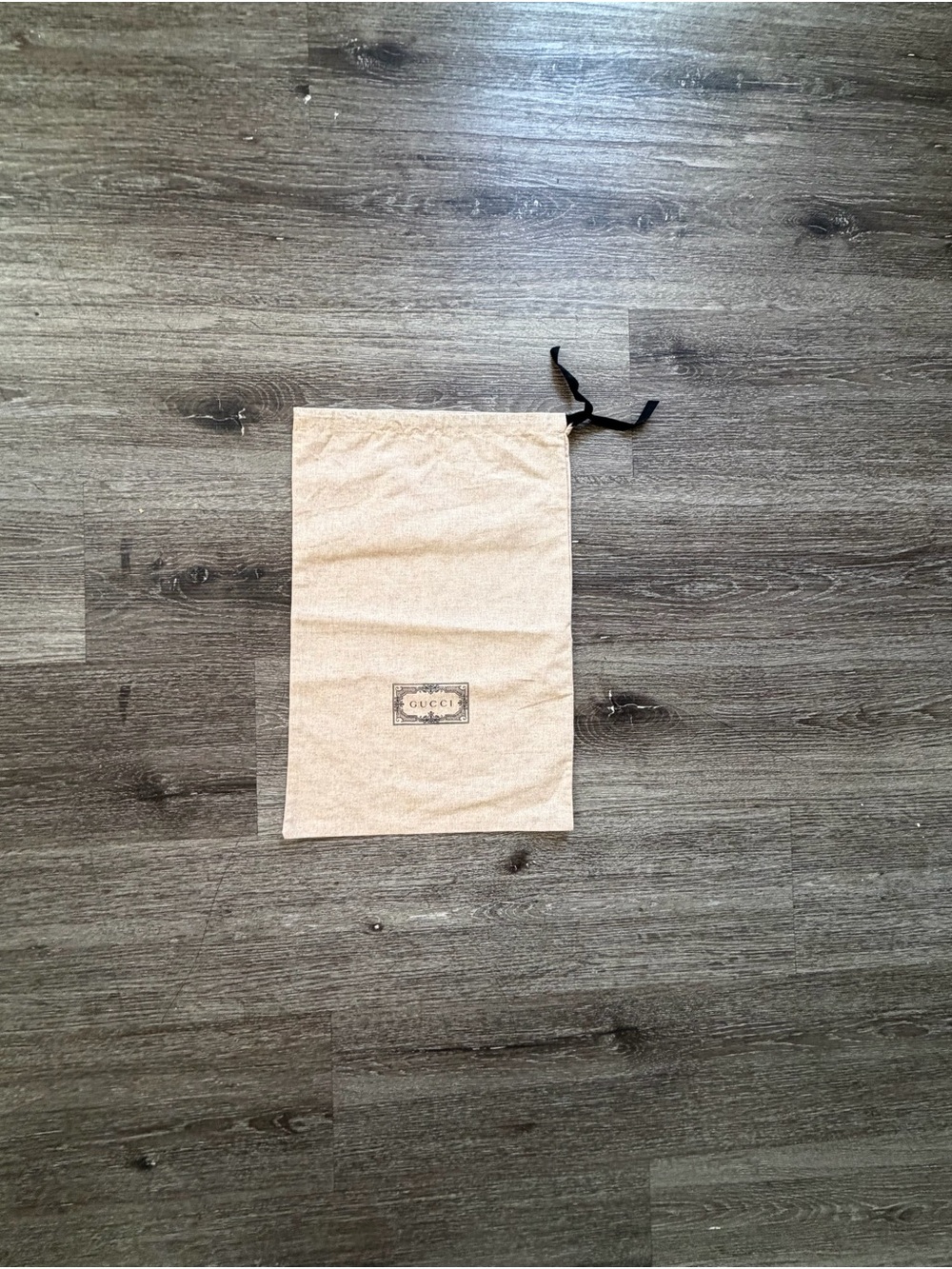Gucci Beige Drawstring Dust Bag